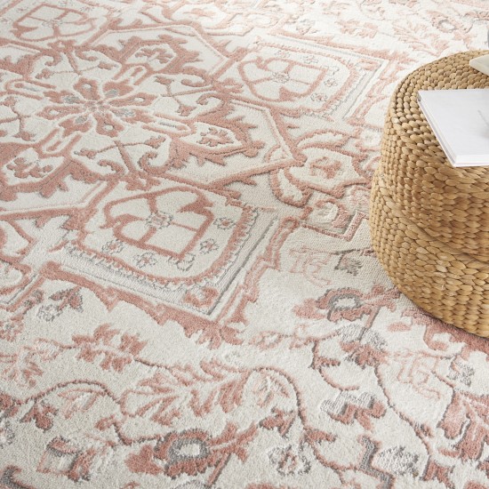 Nourison Elation ETN10 Area Rug, Ivory/Brick, 9' x 12'