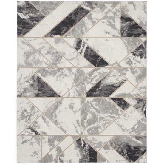 Nourison Elation ETN11 Area Rug, Ivory/Grey, 7'10" x 9'10"