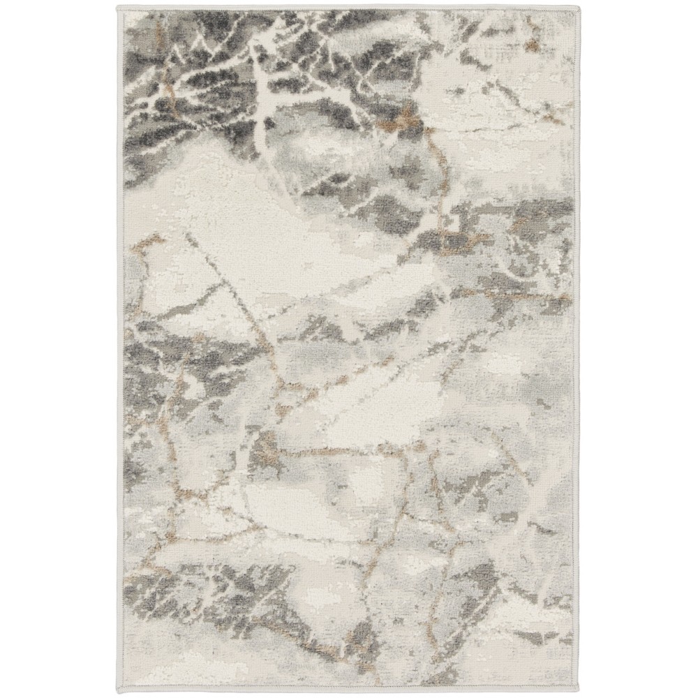 Nourison Elation ETN13 Area Rug, Ivory/Grey, 2' x 3'