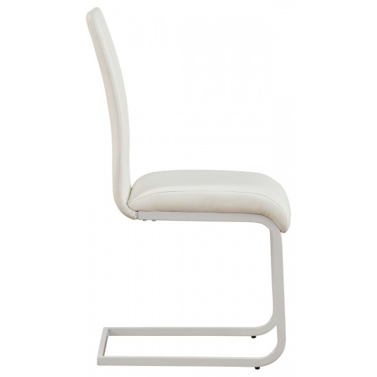 ACME Gordie Side Chair (Set-2), White PU