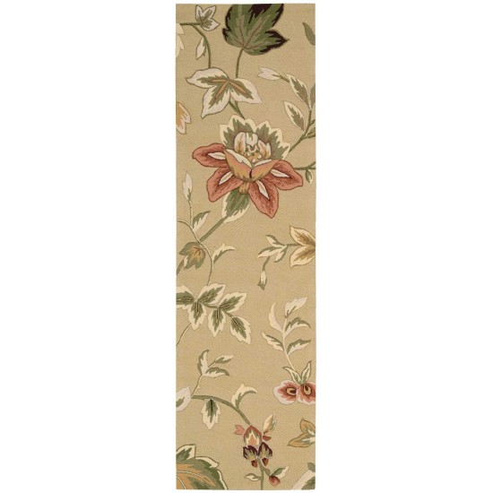 Nourison Fantasy FA11 Runner Rug, Beige, 2'3" x 8'