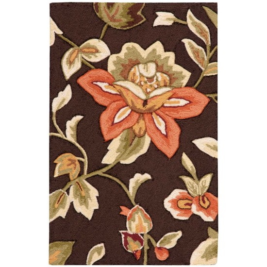 Nourison Fantasy FA11 Area Rug, Chocolate, 1'9" x 2'9"