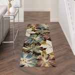 Nourison Fantasy FA16 Runner Rug, Chocolate, 2'3" x 8'