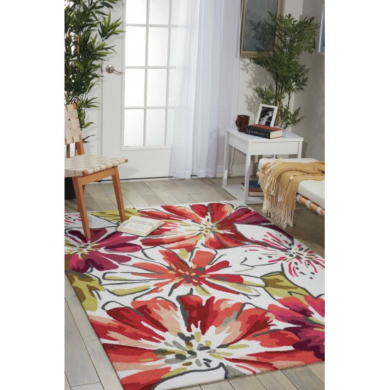 Nourison Fantasy FA16 Area Rug, Ivory, 2'6" x 4'