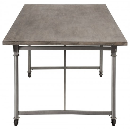 ACME Jonquil Dining Table, Gray Oak & Sandy Gray