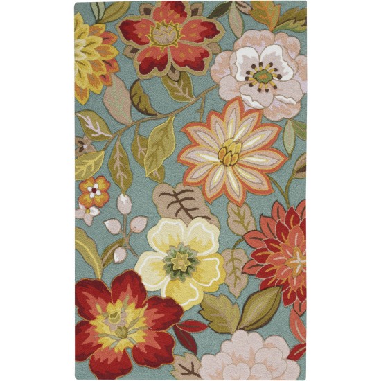 Nourison Fantasy FA18 Area Rug, Aqua, 3'6" x 5'6"