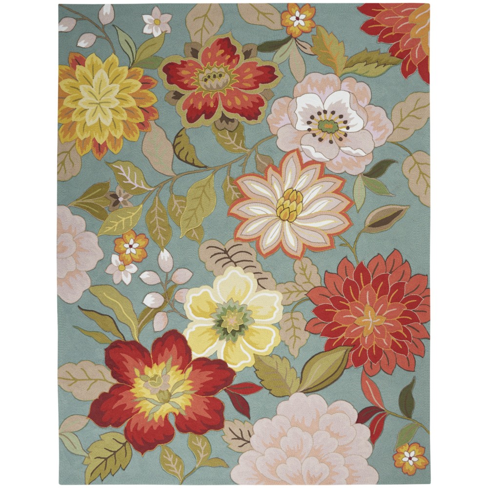 Nourison Fantasy FA18 Area Rug, Aqua, 8' x 10'6"