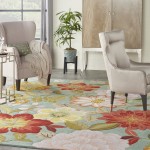 Nourison Fantasy FA18 Area Rug, Aqua, 8' x 10'6"