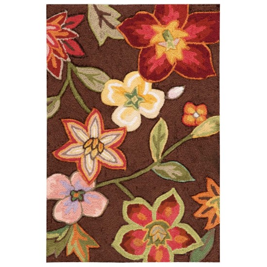 Nourison Fantasy FA18 Area Rug, Chocolate, 1'9" x 2'9"