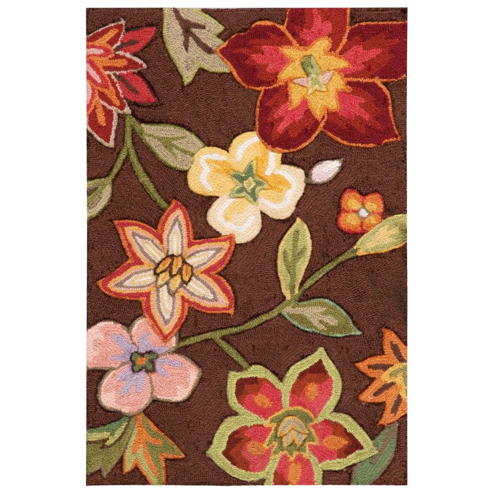 Nourison Fantasy FA18 Area Rug, Chocolate, 1'9" x 2'9"