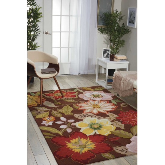 Nourison Fantasy FA18 Area Rug, Chocolate, 1'9" x 2'9"