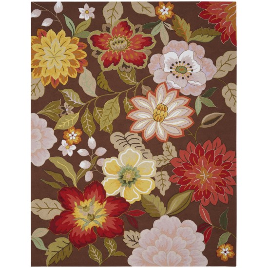 Nourison Fantasy FA18 Area Rug, Chocolate, 8' x 10'6"