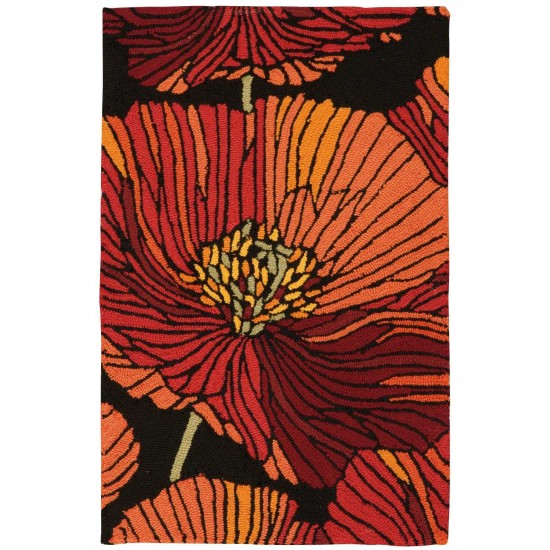 Nourison Fantasy FA24 Area Rug, Black, 1'9" x 2'9"