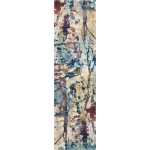 Nourison Fusion FSS10 Runner Rug, Cream/Multicolor, 2'2" x 7'6"