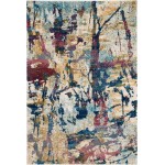 Nourison Fusion FSS10 Area Rug, Cream/Multicolor, 4' x 6'