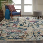 Nourison Fusion FSS10 Area Rug, Cream/Multicolor, 9'6" x 13'