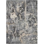 Nourison Fusion FSS10 Area Rug, Grey, 5'3" x 7'3"