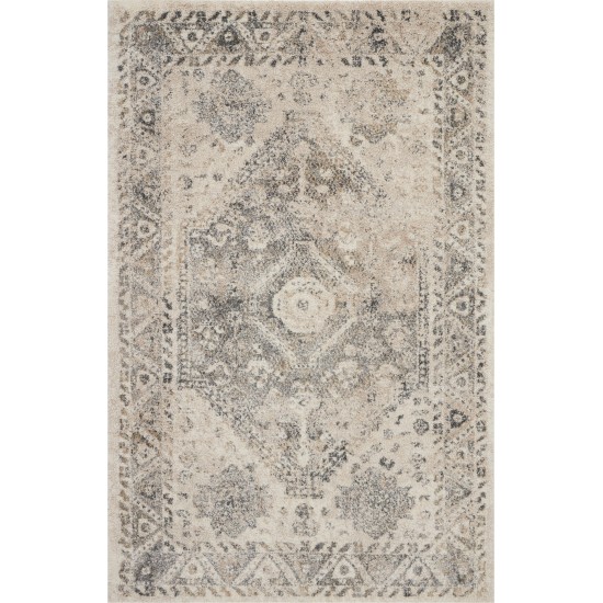 Nourison Fusion FSS11 Area Rug, Cream/Grey, 4' x 6'