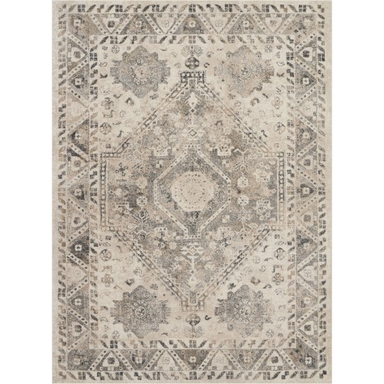 Nourison Fusion FSS11 Area Rug, Cream/Grey, 7'10" x 10'6"