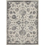 Nourison Fusion FSS15 Area Rug, Cream/Grey, 5'3" x 7'3"