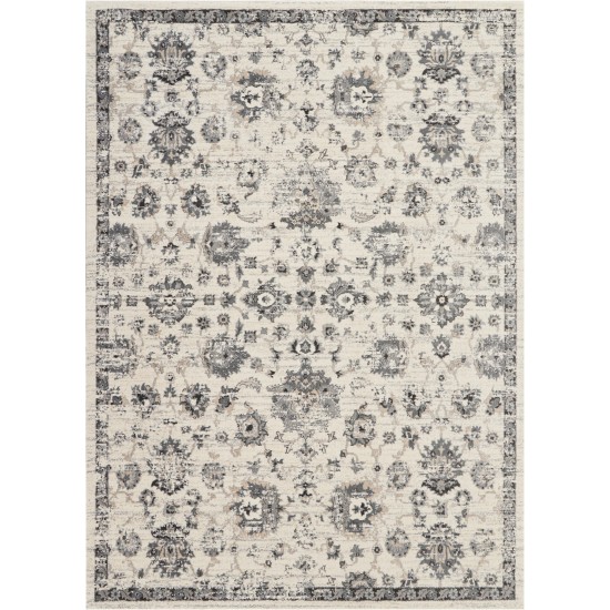 Nourison Fusion FSS15 Area Rug, Cream/Grey, 9'6" x 13'