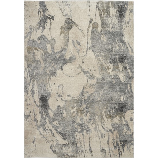 Nourison Fusion FSS16 Area Rug, Cream/Grey, 7'10" x 10'6"