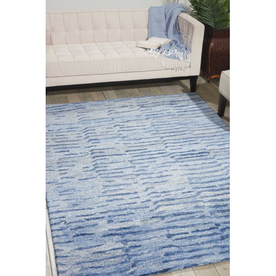 Nourison Gemstone GEM01 Area Rug, Lapis, 3'9" x 5'9"