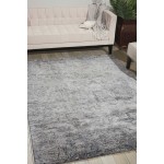 Nourison Gemstone GEM03 Area Rug, Hematite, 3'9" x 5'9"