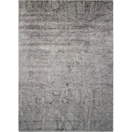 Nourison Gemstone GEM03 Area Rug, Hematite, 7'9" x 9'9"