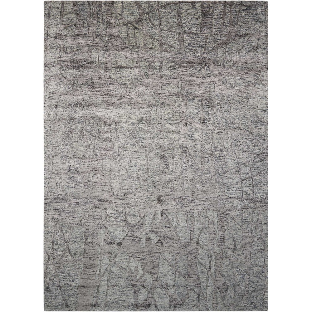 Nourison Gemstone GEM03 Area Rug, Hematite, 7'9" x 9'9"