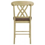 ACME Dylan Counter Height Chair (Set-2), Buttermilk & Oak