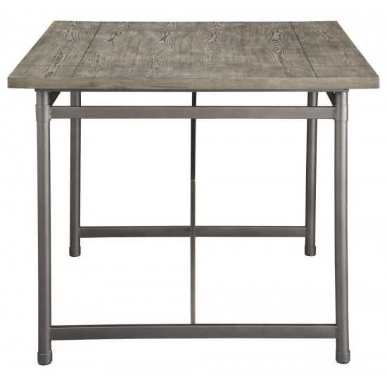 ACME Kaelyn II Counter Height Table, Gray Oak & Sandy Gray