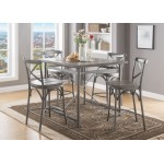 ACME Kaelyn II Counter Height Table, Gray Oak & Sandy Gray
