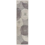 Nourison Graphic Illusions GIL04 Runner Rug, Grey, 2' x 5'9"