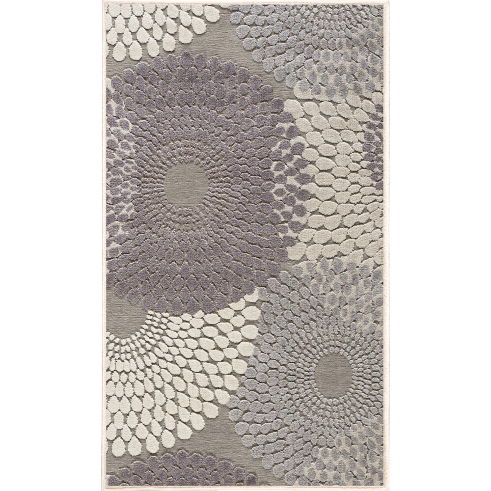 Nourison Graphic Illusions GIL04 Area Rug, Grey, 2'3" x 3'9"