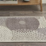 Nourison Graphic Illusions GIL04 Area Rug, Grey, 2'3" x 3'9"