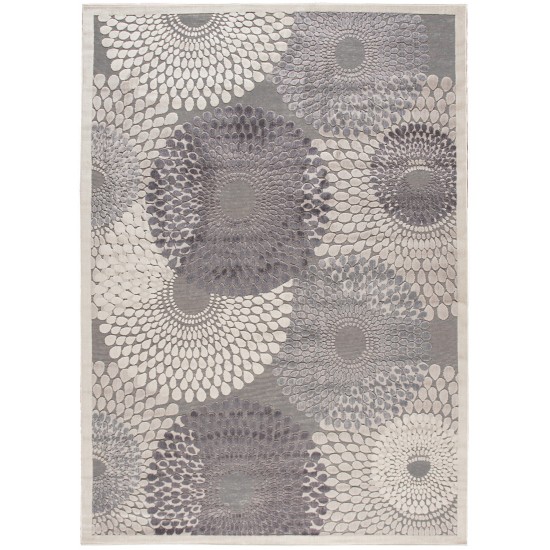 Nourison Graphic Illusions GIL04 Area Rug, Grey, 6'7" x 9'6"