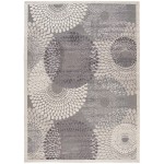 Nourison Graphic Illusions GIL04 Area Rug, Grey, 9' x 12'