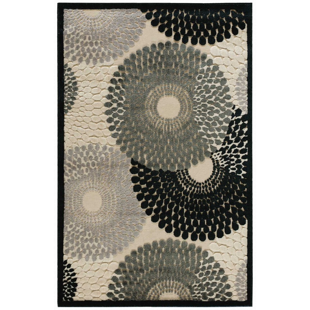 Nourison Graphic Illusions GIL04 Area Rug, Parchment, 3'6" x 5'6"