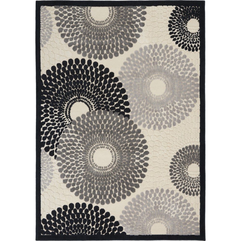 Nourison Graphic Illusions GIL04 Area Rug, Parchment, 5'3" x 7'5"