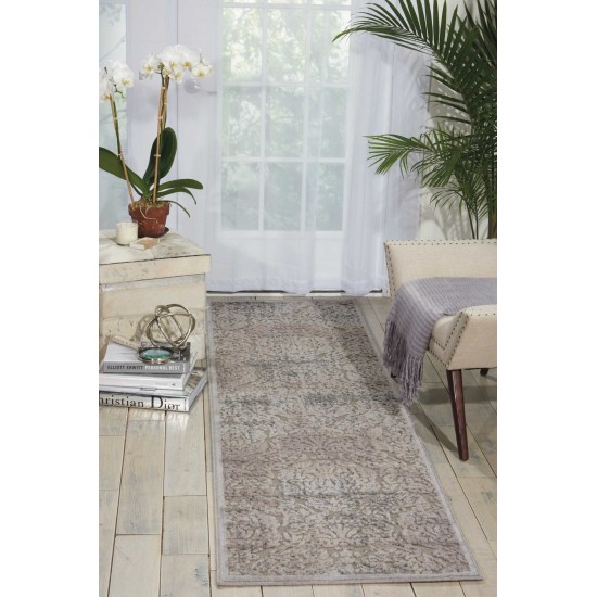 Nourison Graphic Illusions GIL09 Runner Rug, Grey, 2'3" x 8'