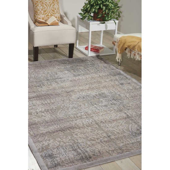 Nourison Graphic Illusions GIL09 Area Rug, Grey, 3'6" x 5'6"