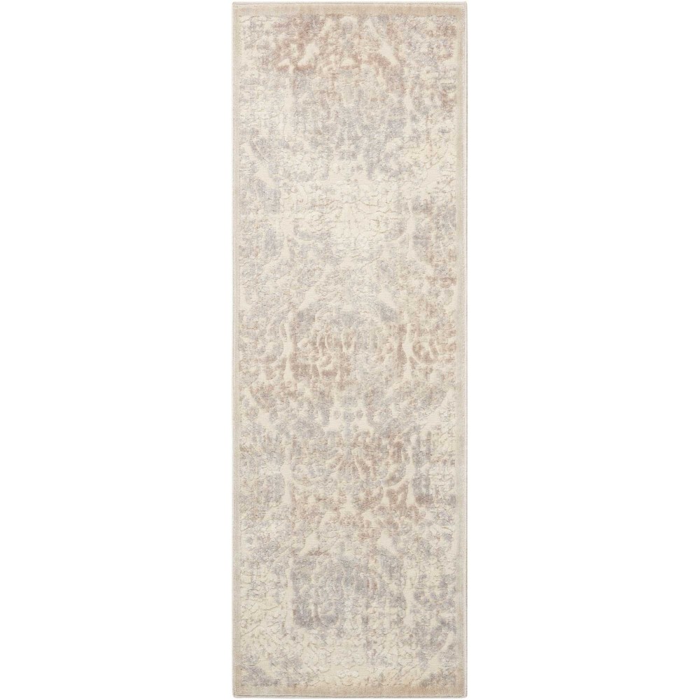 Nourison Graphic Illusions GIL09 Runner Rug, Ivory, 2' x 5'9"