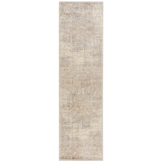 Nourison Graphic Illusions GIL09 Runner Rug, Ivory, 2'3" x 8'