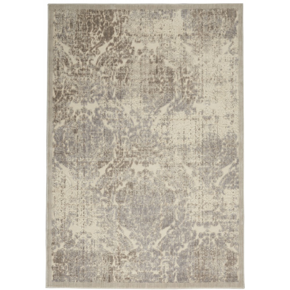 Nourison Graphic Illusions GIL09 Area Rug, Ivory, 3'6" x 5'6" Nourison Graphic Illusions GIL09 Area Rug, Ivory, 3'6" x 5'6"
