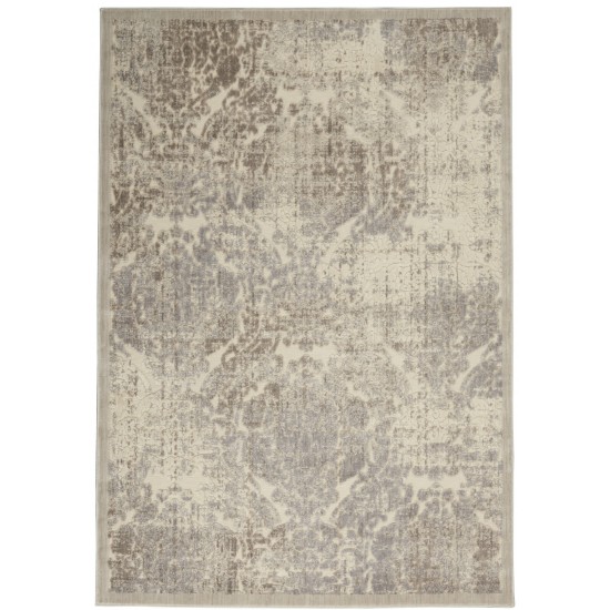 Nourison Graphic Illusions GIL09 Area Rug, Ivory, 5'3" x 7'5"