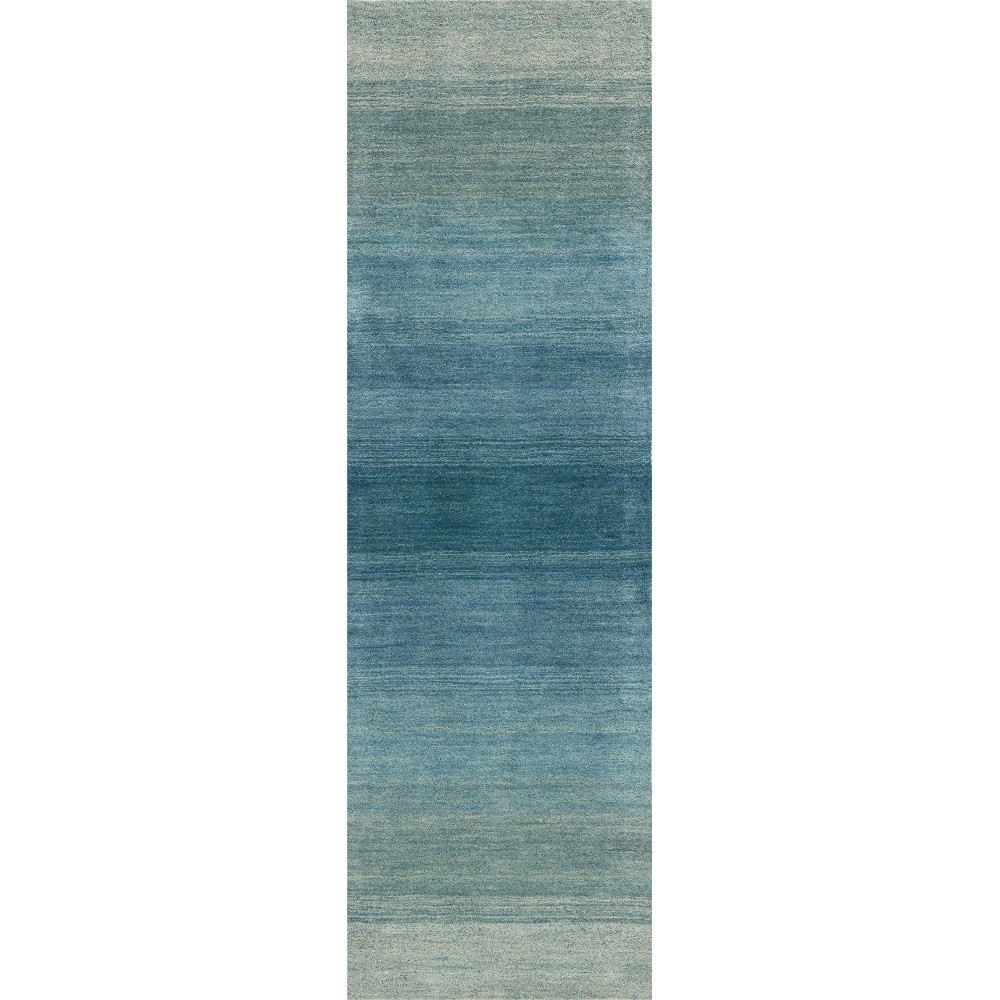 Calvin Klein Linear Glow GLO01 Runner Rug, Aqua, 2'3" x 7'6" Calvin Klein Linear Glow GLO01 Runner Rug, Aqua, 2'3" x 7'6"