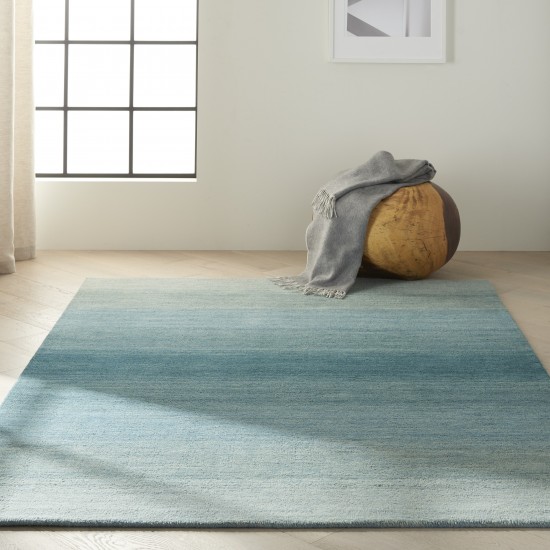 Calvin Klein Linear Glow GLO01 Area Rug, Aqua, 4' x 6'