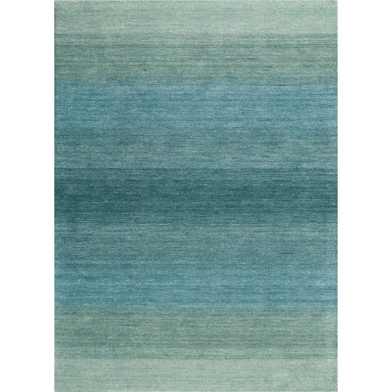 Calvin Klein Linear Glow GLO01 Area Rug, Aqua, 5'3" x 7'5"