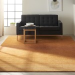 Calvin Klein Linear Glow GLO01 Area Rug, Cumin, 7'9" x 10'10"